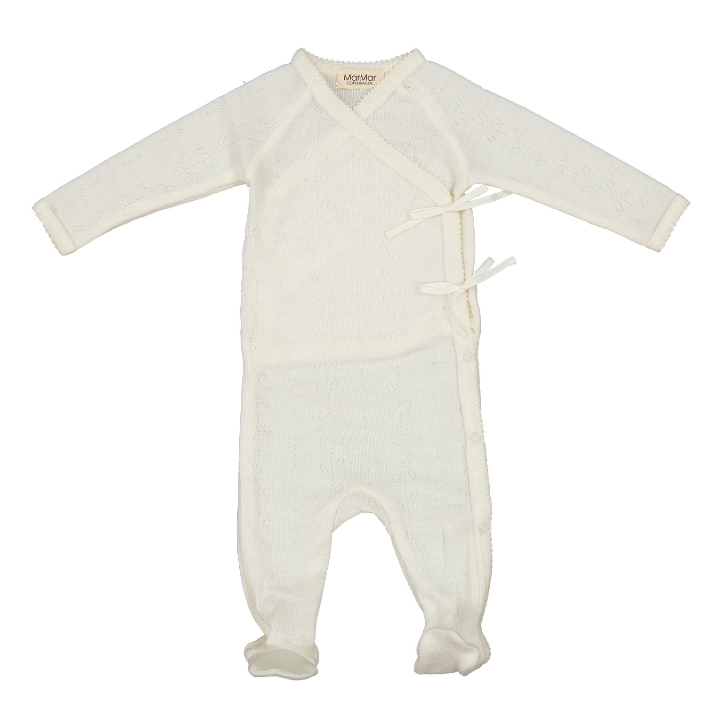 Rubetta Wool Pointelle Jumpsuit M. Feet, Natural