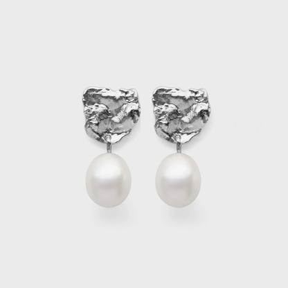 Esther Earrings, Silver