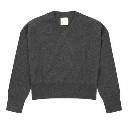 Women's Classic V-neck, Heather Grey