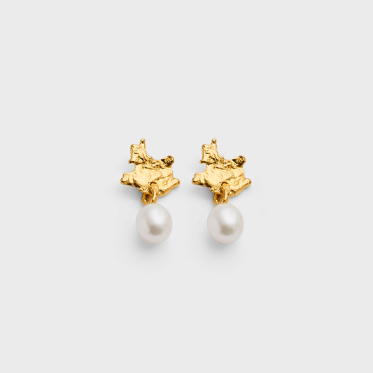 Oda Earrings, Gold Plated