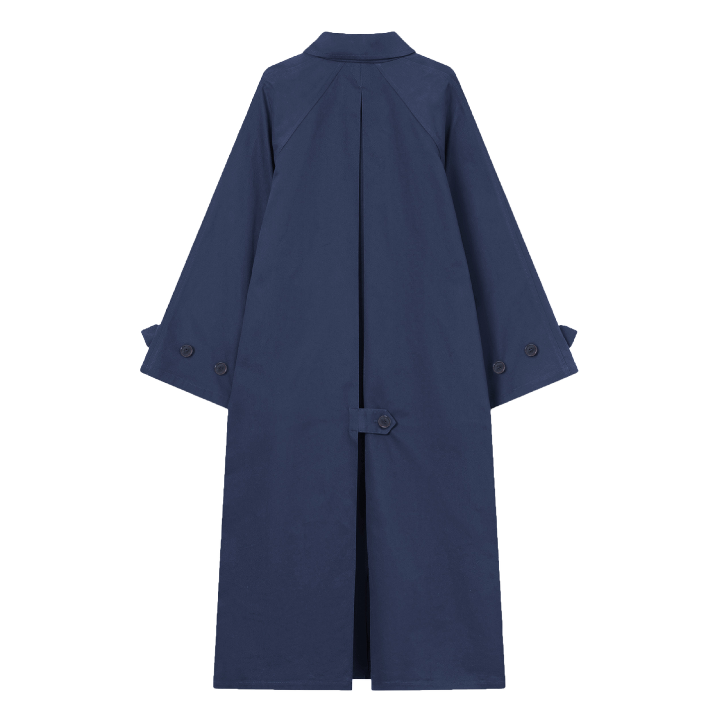Caro Half Panama Cotton Coat, Dark Navy