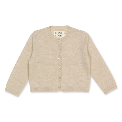 Baby Cashmere Cardigan, Oatmilk
