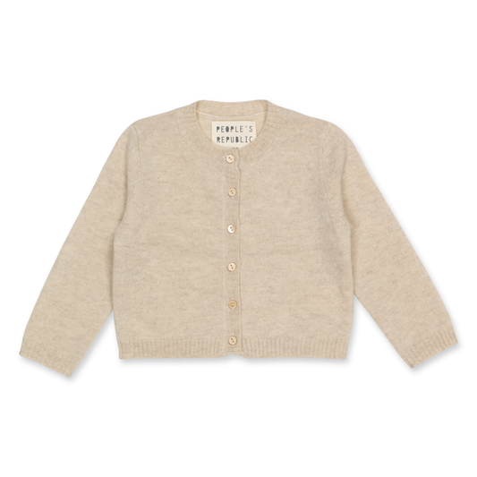 Baby Cashmere Cardigan, Oatmilk