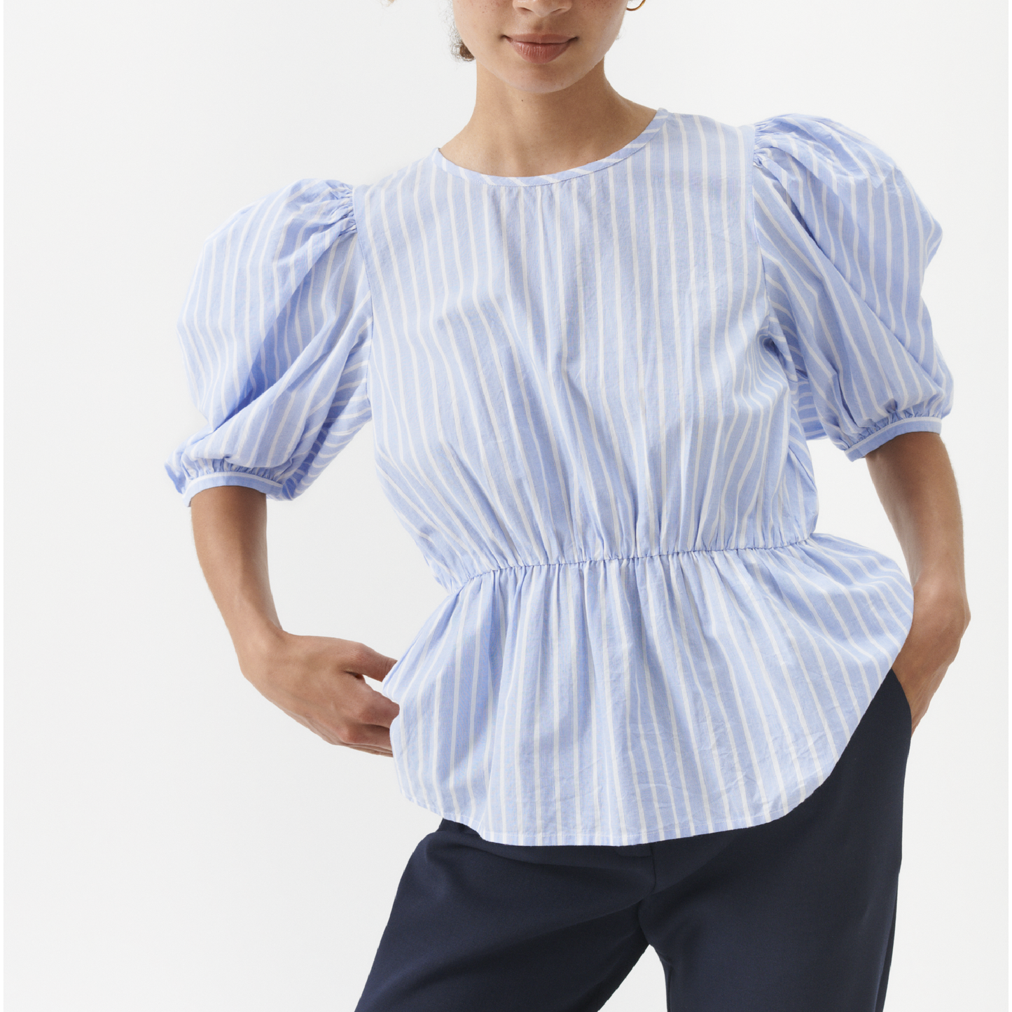 Brennen Shirt, Blue Stripe 