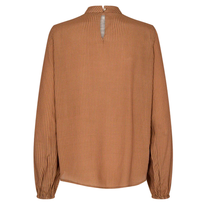 Fina Pepita Blouse, Chipmunk