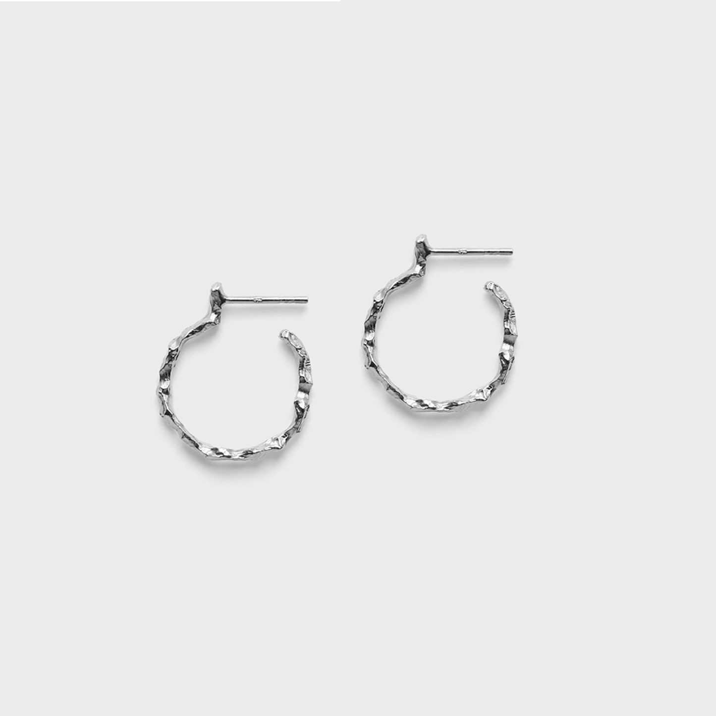 Lea Earrings, Silver