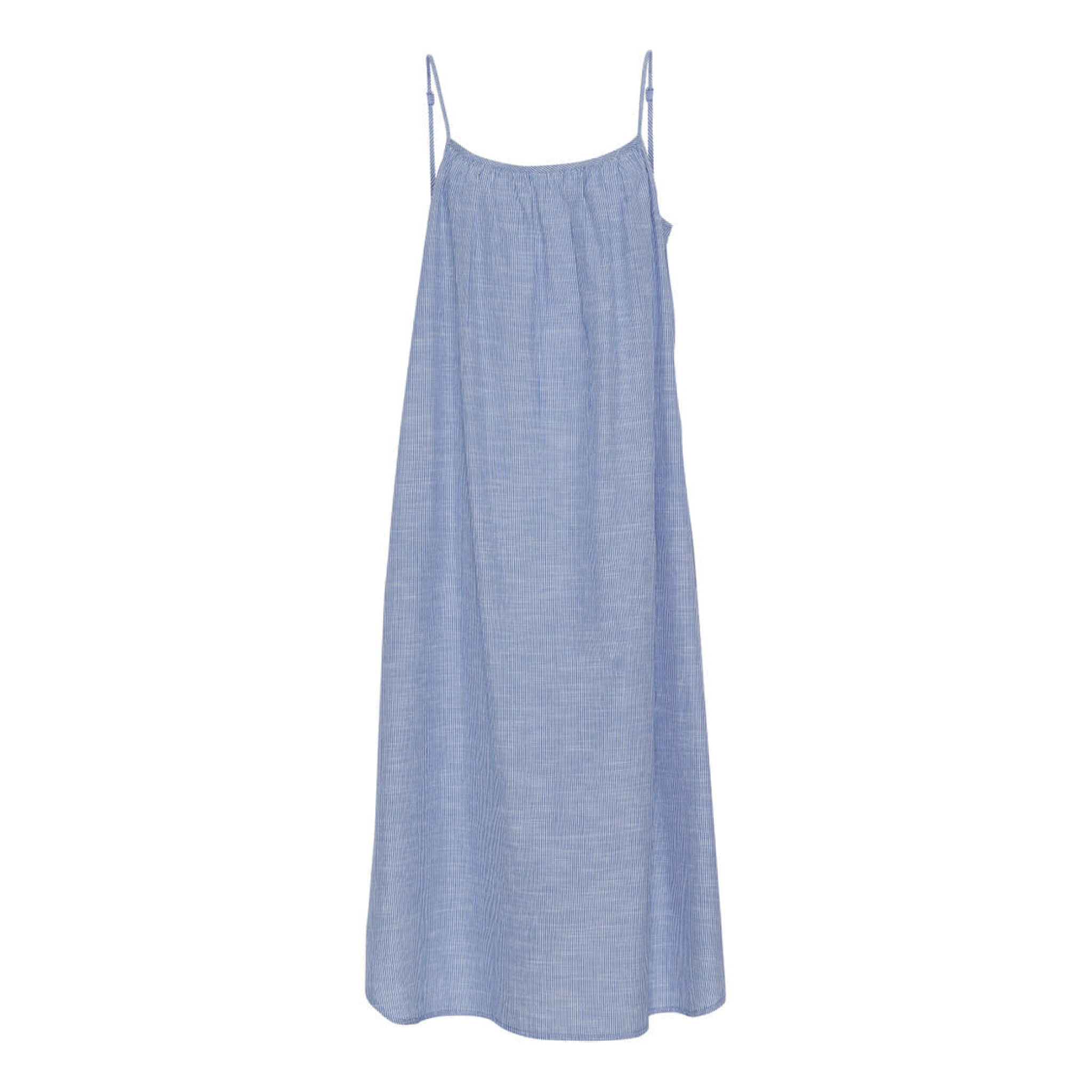 Vancouver Kjole, Medium Blue Stripe