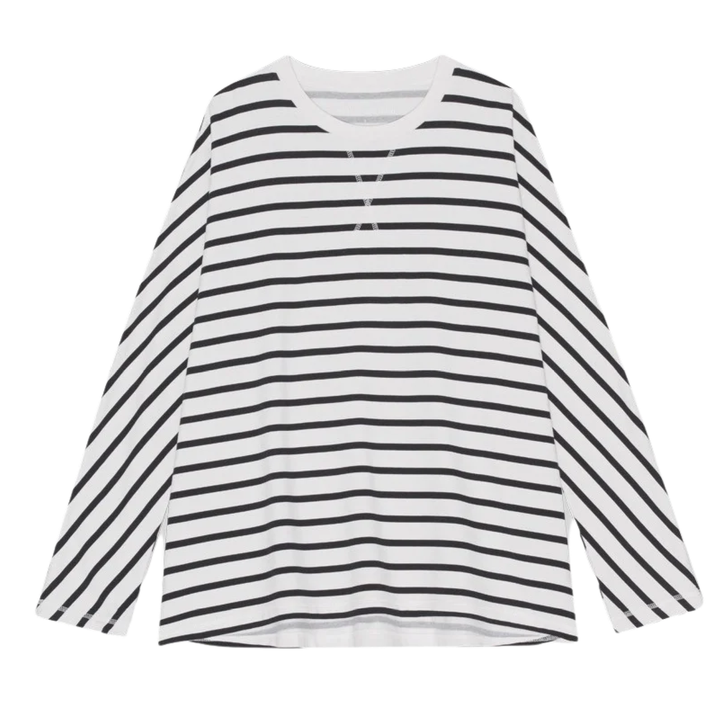 Wave Sweat Blouse, Navy/White