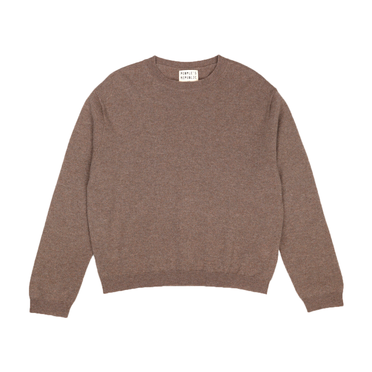 Womens Boxy O-neck, Truffle