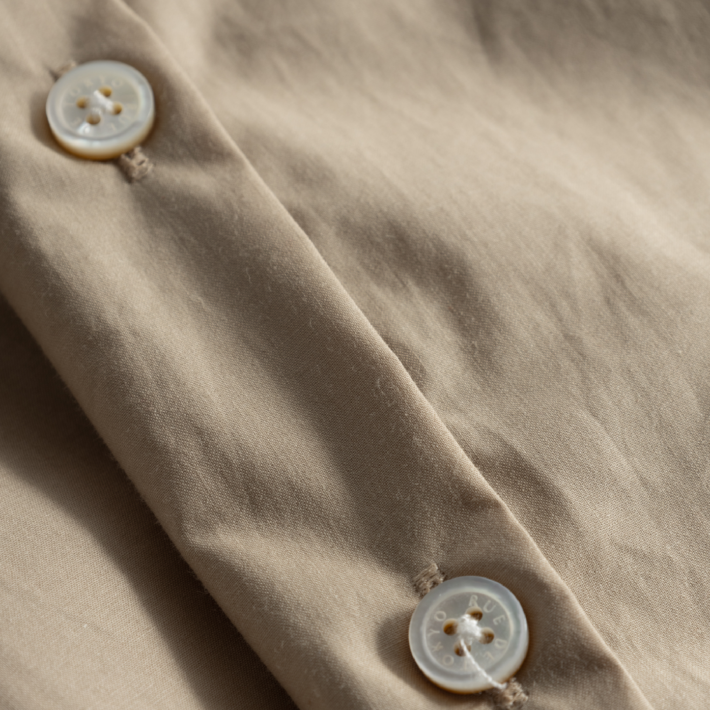 Dalal Paper Cotton Shirt Dress, Beige