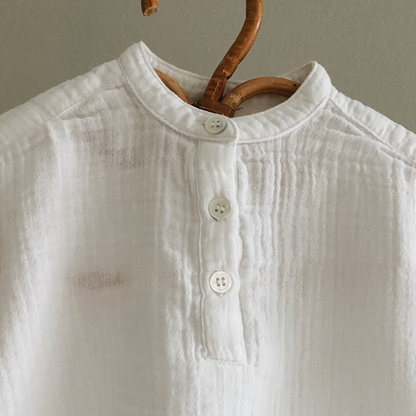 Carlo Baby Shirt, Natural White