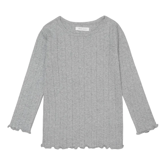 Edie Shell Blouse, Gray Melange 