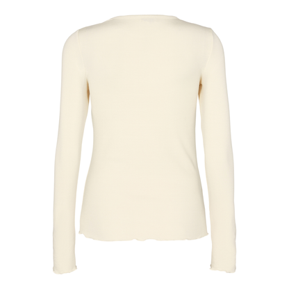 Ika Long Sleeve Blouse, Cream