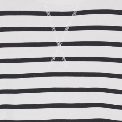 Wave Sweat Blouse, Navy/White