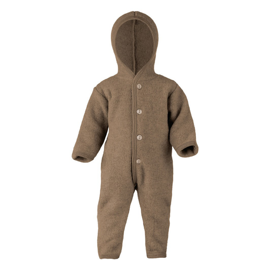 Driving suit In Merino Wool, Walnut