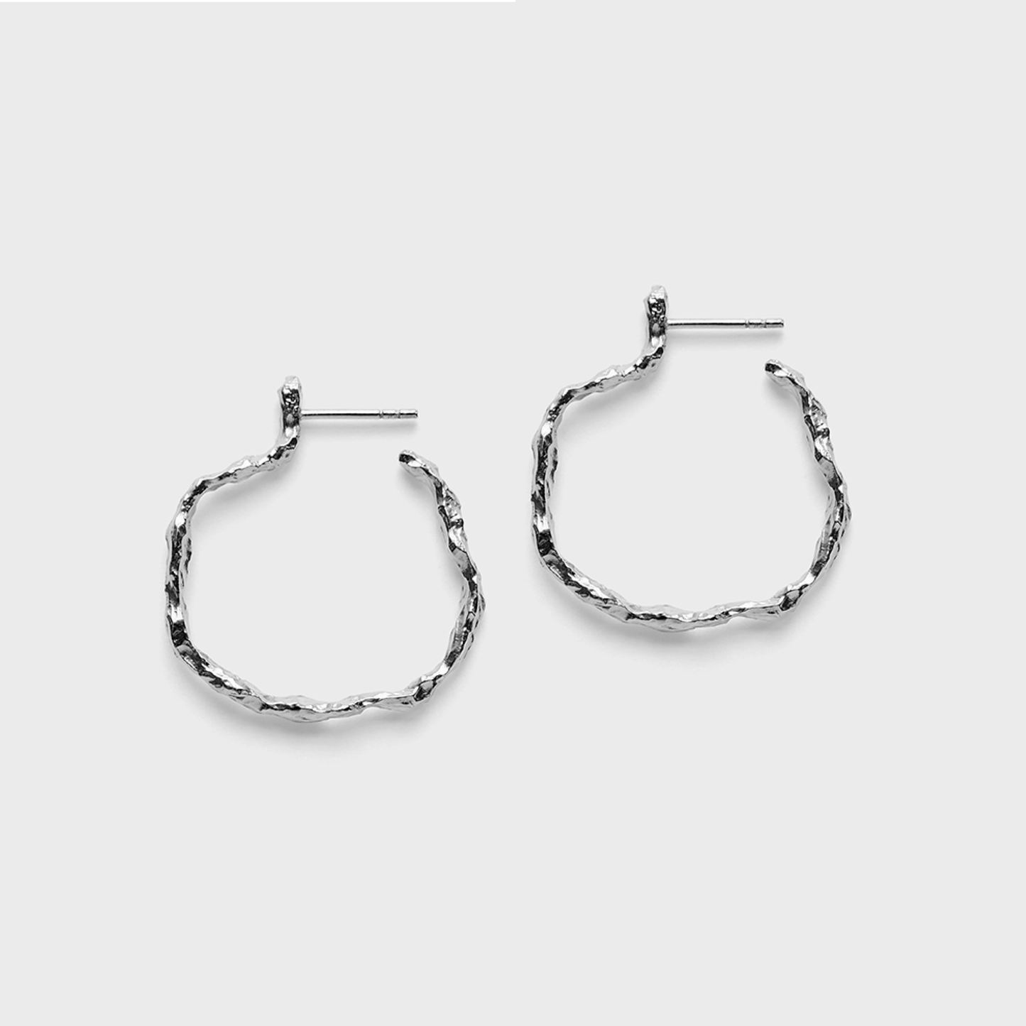 Wonder Earrings, Silver