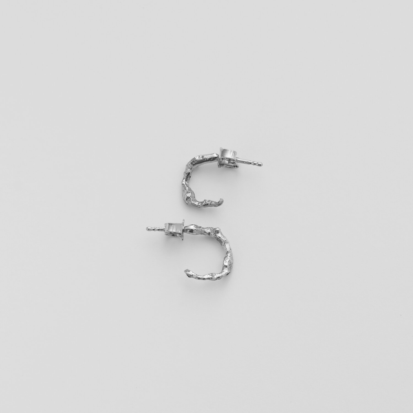 Odine Earrings, Silver