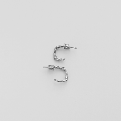 Odine Earrings, Silver