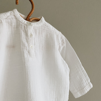 Carlo Baby Shirt, Natural White