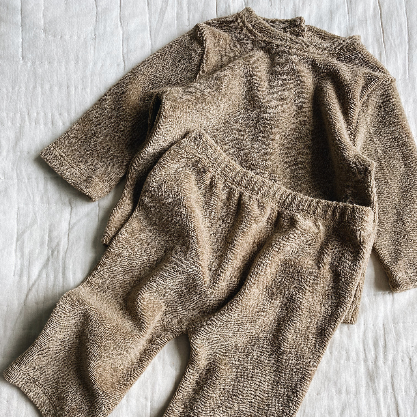 Terry Baby Set, Toffee