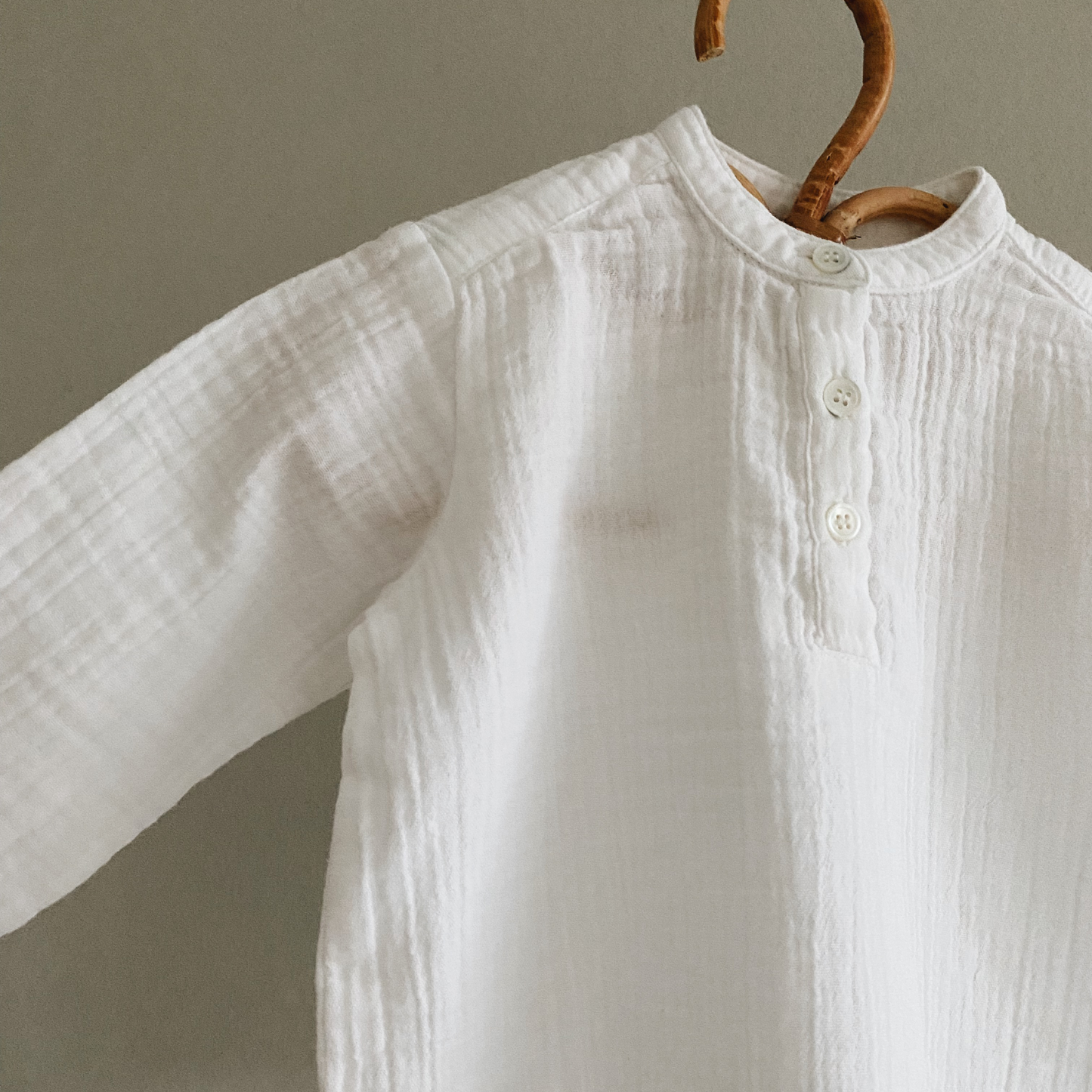 Carlo Baby Shirt, Natural White