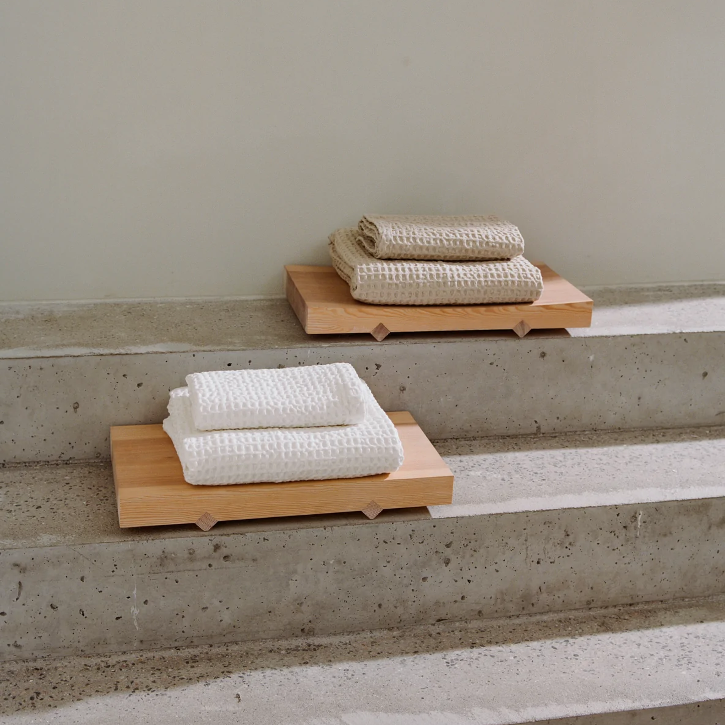 Shell Bath Towel, White (90x150)