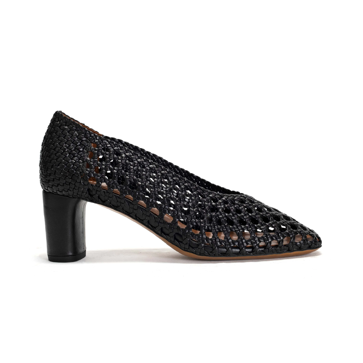 Sessi Hand-braided Stiletto, Black