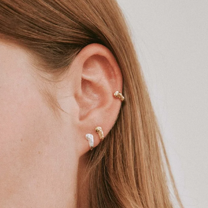 Theo Earrings, Gold Plated