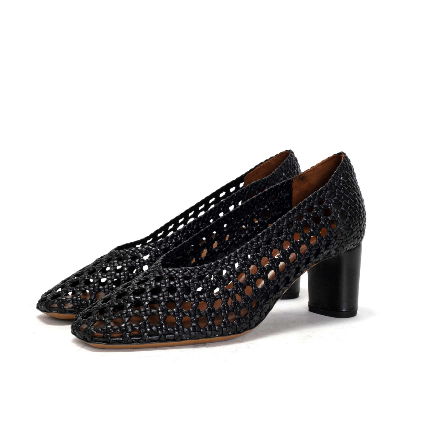 Sessi Hand-braided Stiletto, Black