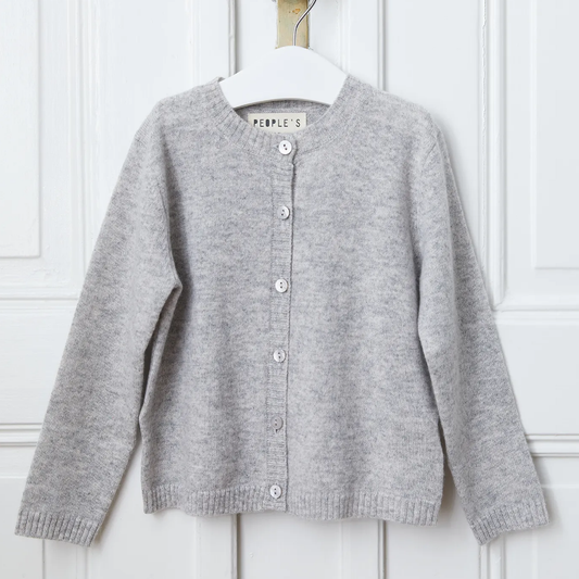 Baby Cashmere Cardigan, Ash Grey