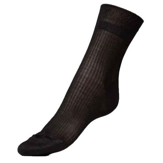 Ida Silk Stockings, Black