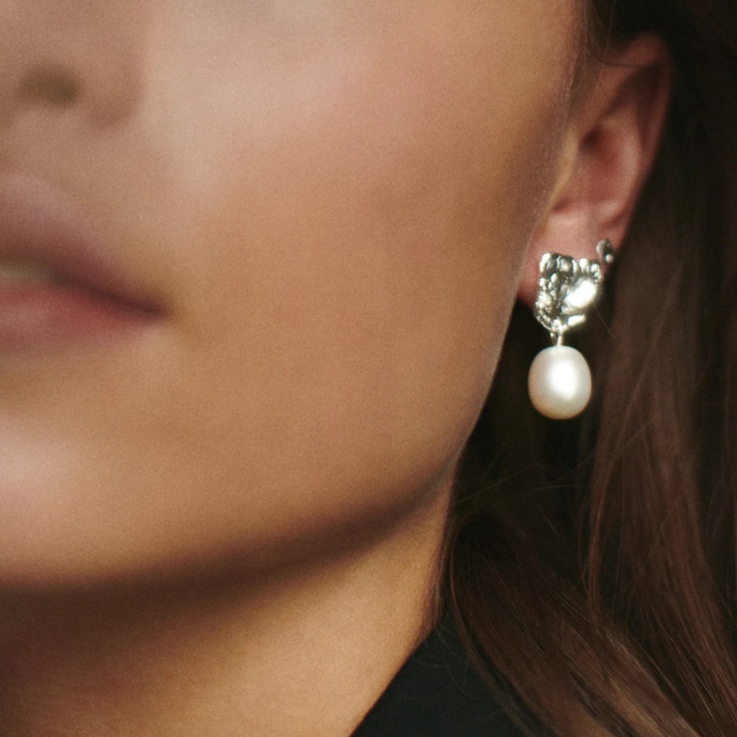 Esther Earrings, Silver
