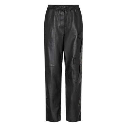 Globa 27 Leather trousers, Black