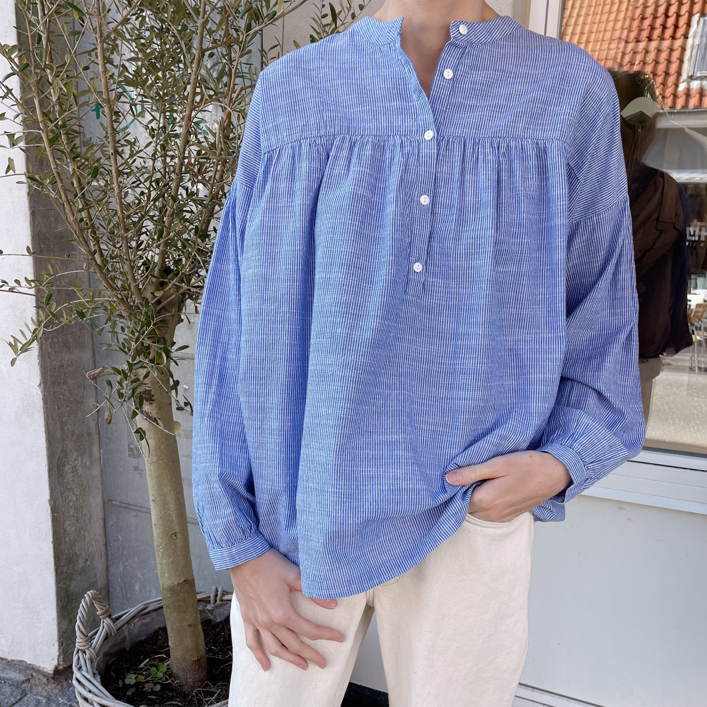 Paris Shirt, Blue Stripe