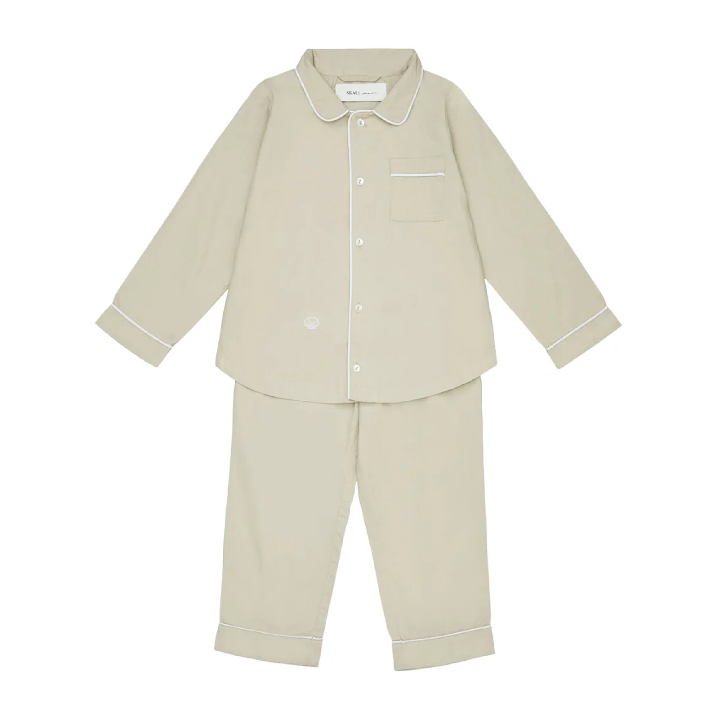 Skall Musling Pyjamas, Light Grey
