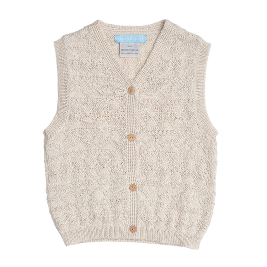 Texture Vest, Natural