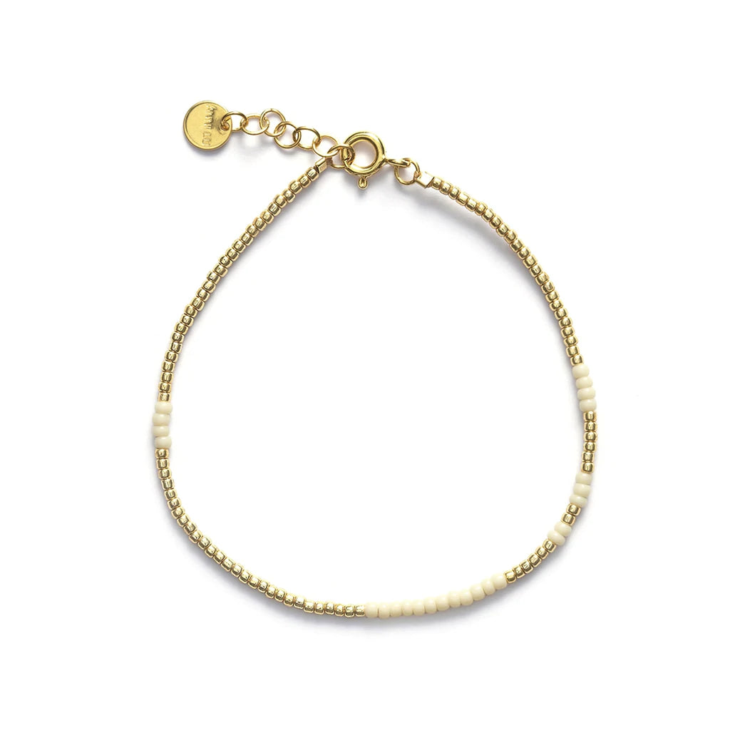 Asym Bracelet, Ecru